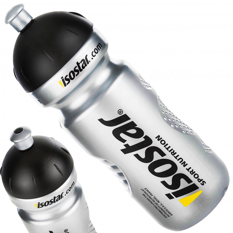 Fľaša 650 ml Isostar Strieborno-čierna Fľaša 650 ml Isostar Strieborno-čierna